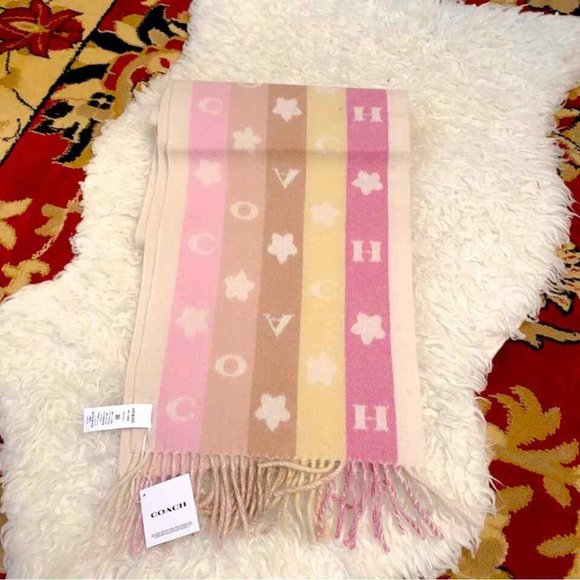 Coach Stars Striped Print Muffler, NWOT, Never worn - Picture 2 of 6